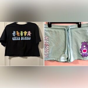 ❤️ $10 Flash Sale Care Bears Cropped Tee With Lounge Shorts